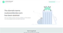 Desktop Screenshot of nudeworldorder.com